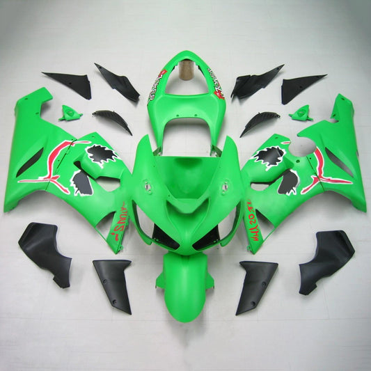 Amotopart Kawasaki 2005-2006 ZX6R 636 KIT GREEN TEARING