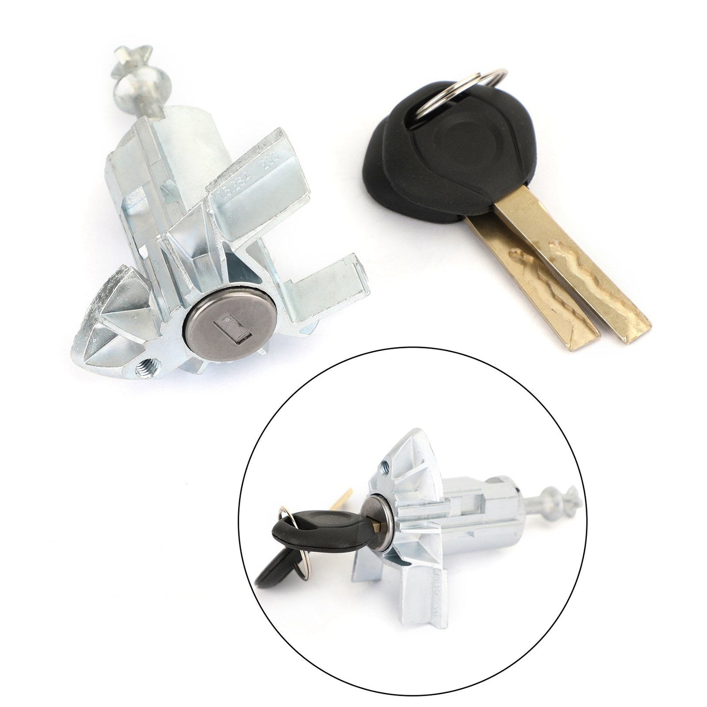 Per BMW X5 E53 2000-2006 CONDUCENTE SINISTRO ASSEMBLAGGIO CILINDRO SERRATURA PORTA CON 2 CHIAVI Generico