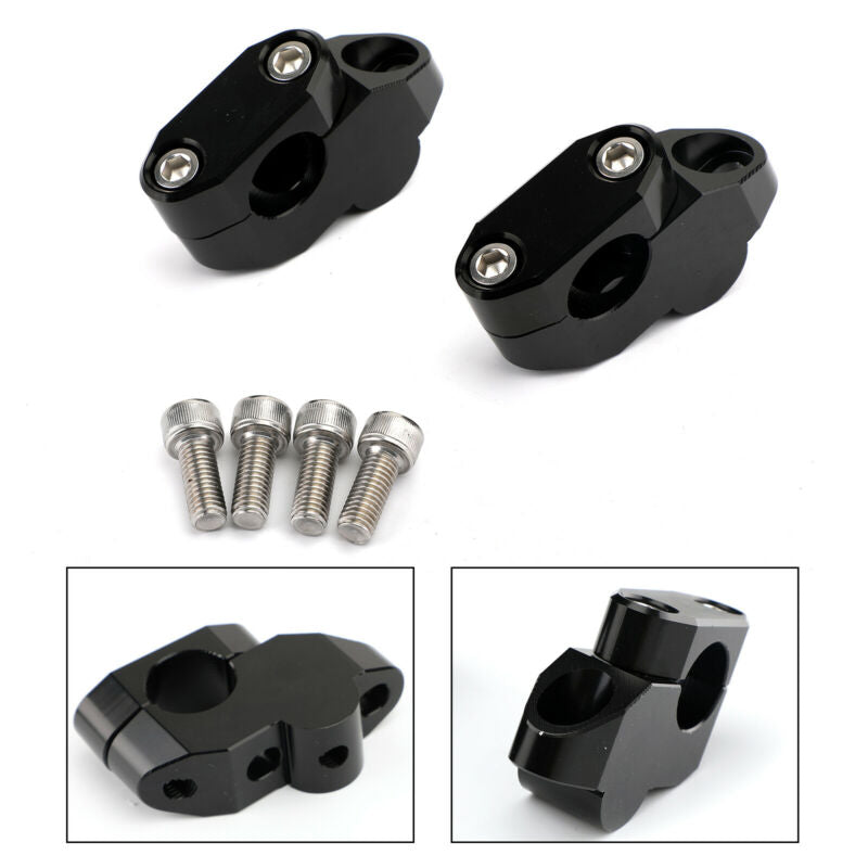 DE NOIR + CNC per GUIDON Yamaha moto PONTET H26MM BRIDE MOTO ?22MM NUEF Honda Generic