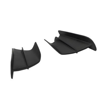 Black Side Winglet Wind Fin Spoiler Trim Cover per Honda Cbr650R Cbr500R Cb1000R Generico