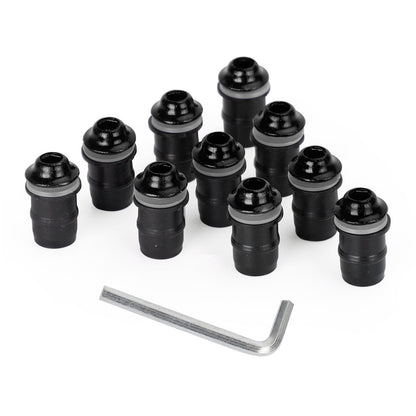 Kit di rondelle per bulloni a vite in alluminio M5x16mm per parabrezza per moto, confezione da 10 generici