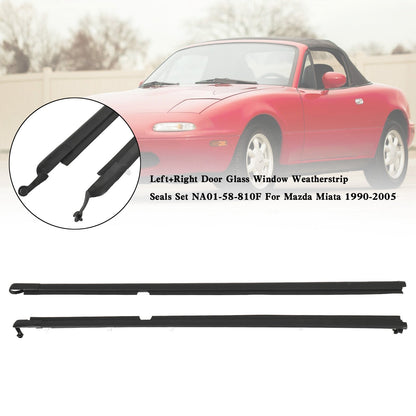 Miata 1990-2005 L+R Guarnizioni Guarnizione Guarnizione Porta Vetro Finestra Set NA01-58-810F