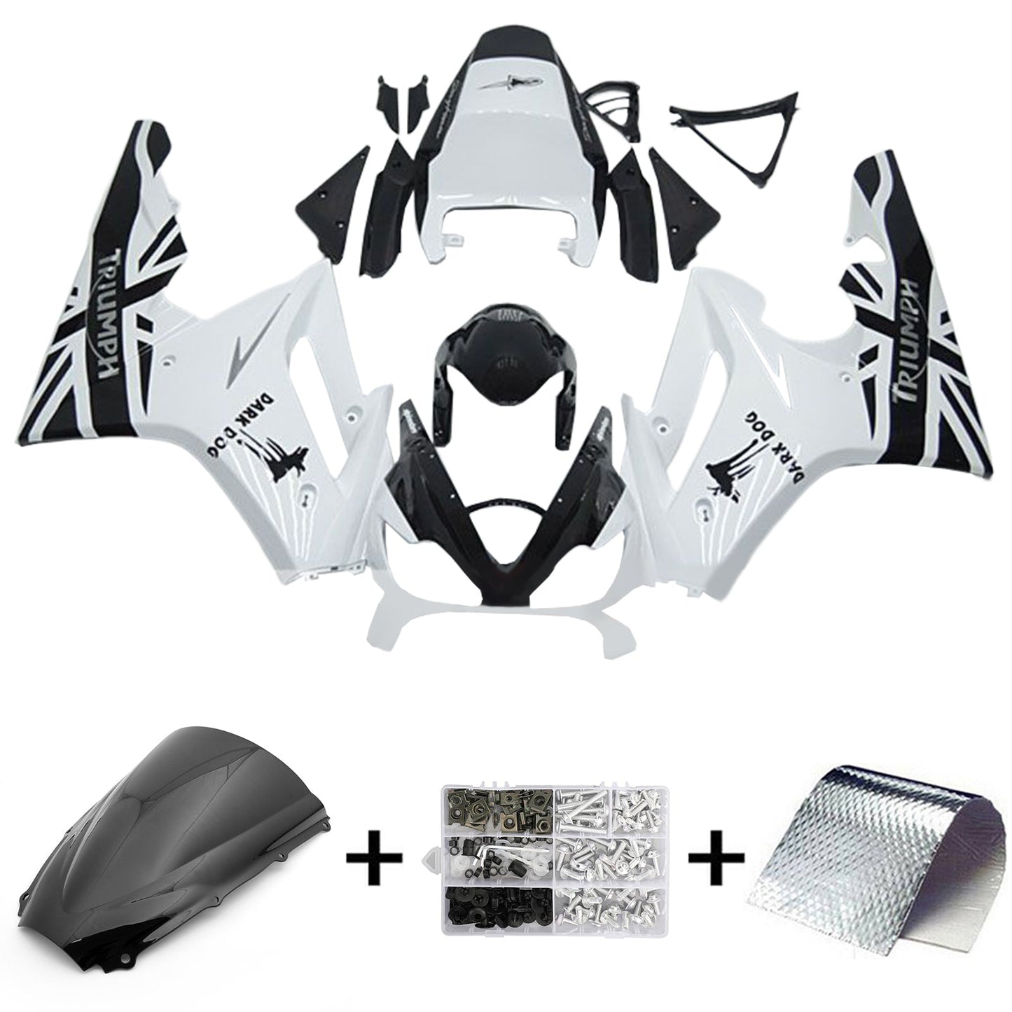 Amotopart Kit Carena Triumph Daytona 675 2006-2008 Carrozzeria Plastica ABS