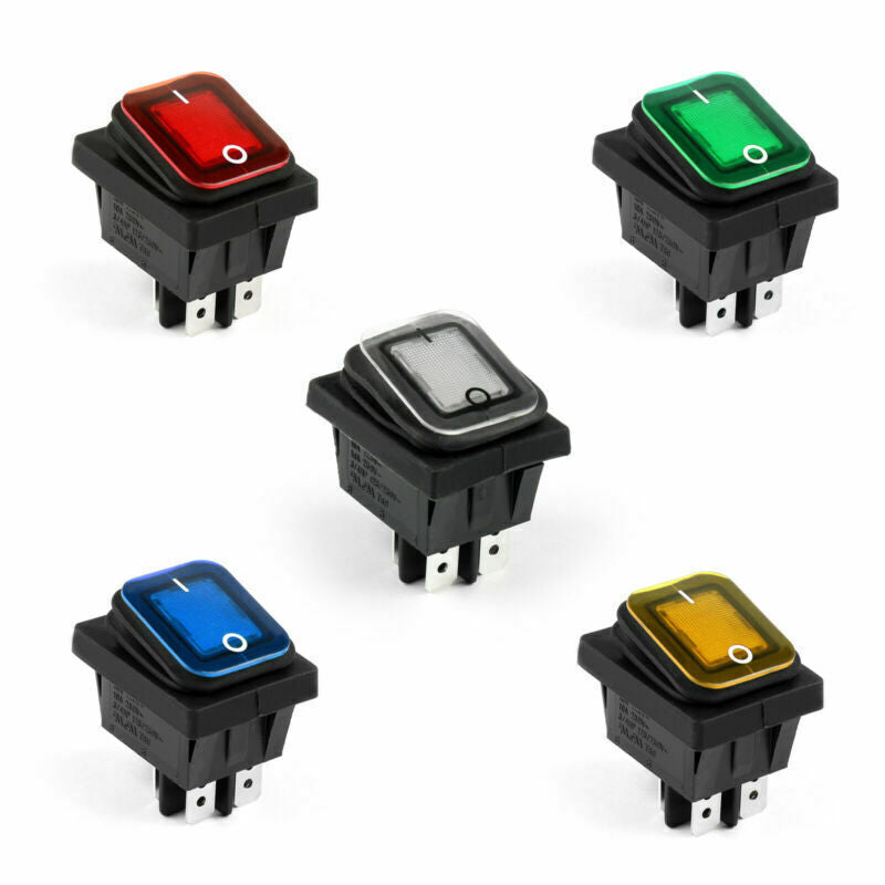 4Pin IP65 Barca Schalter Wasserdicht ON/OFF Rocker RLEIL BE RL2-102 Auto