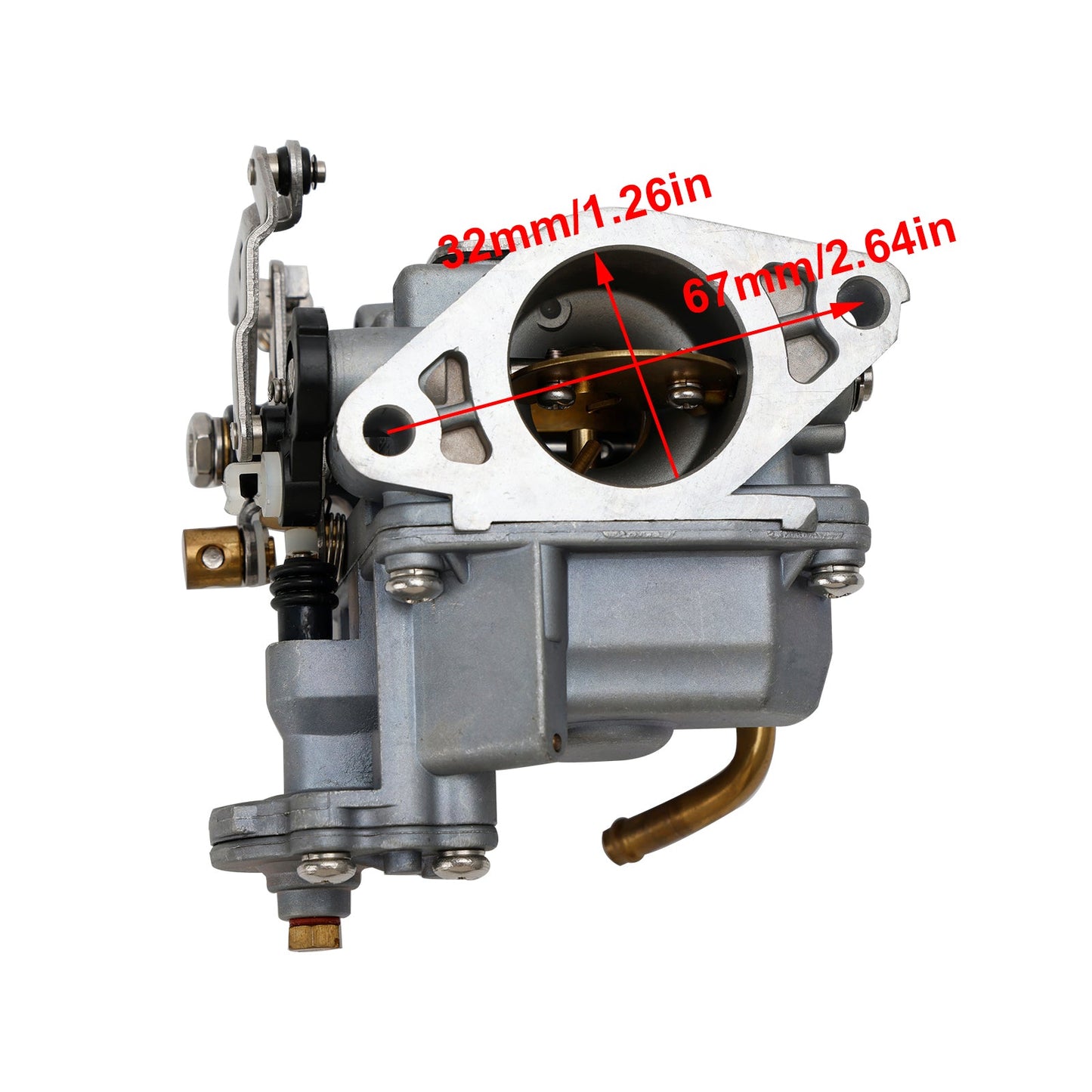 Carburatore Carb adatto per Tohatsu Mercury 4 Tempi 9.8HP Fuoribordo 3DP-03100-2