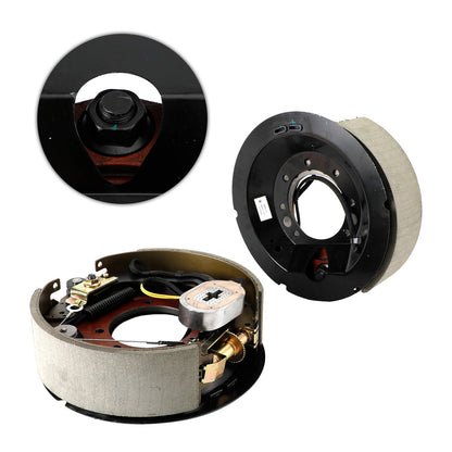 Kit freno rimorchio elettrico con scudi-regolazione automatica-12-1/4"-mano sinistra/destra-10K