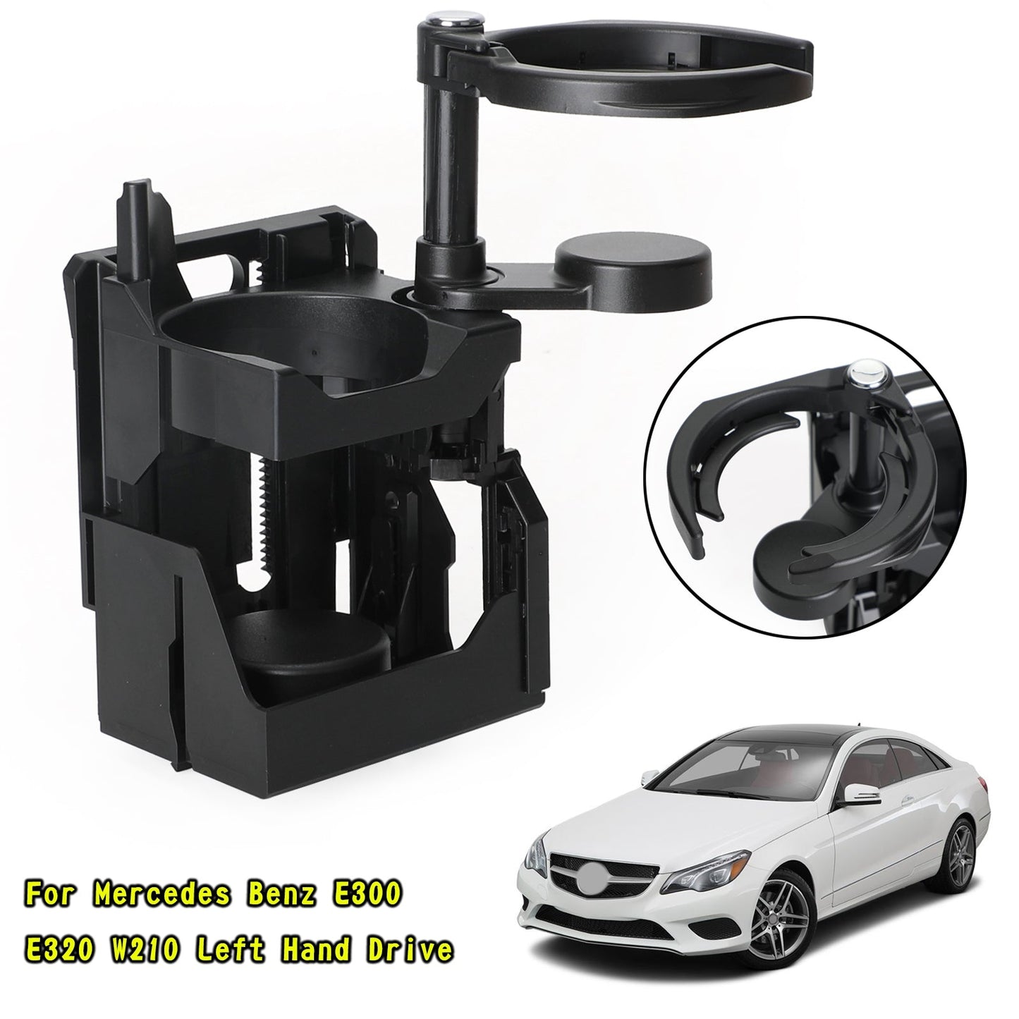 Portabicchieri anteriore 2106800114/66920101 per Mercedes Benz E300 E320 W210 generico