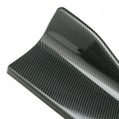 2 pezzi 35 cm gonna spoiler estensione labbro posteriore splitter a bilanciere alette ali in fibra di carbonio aspetto generico