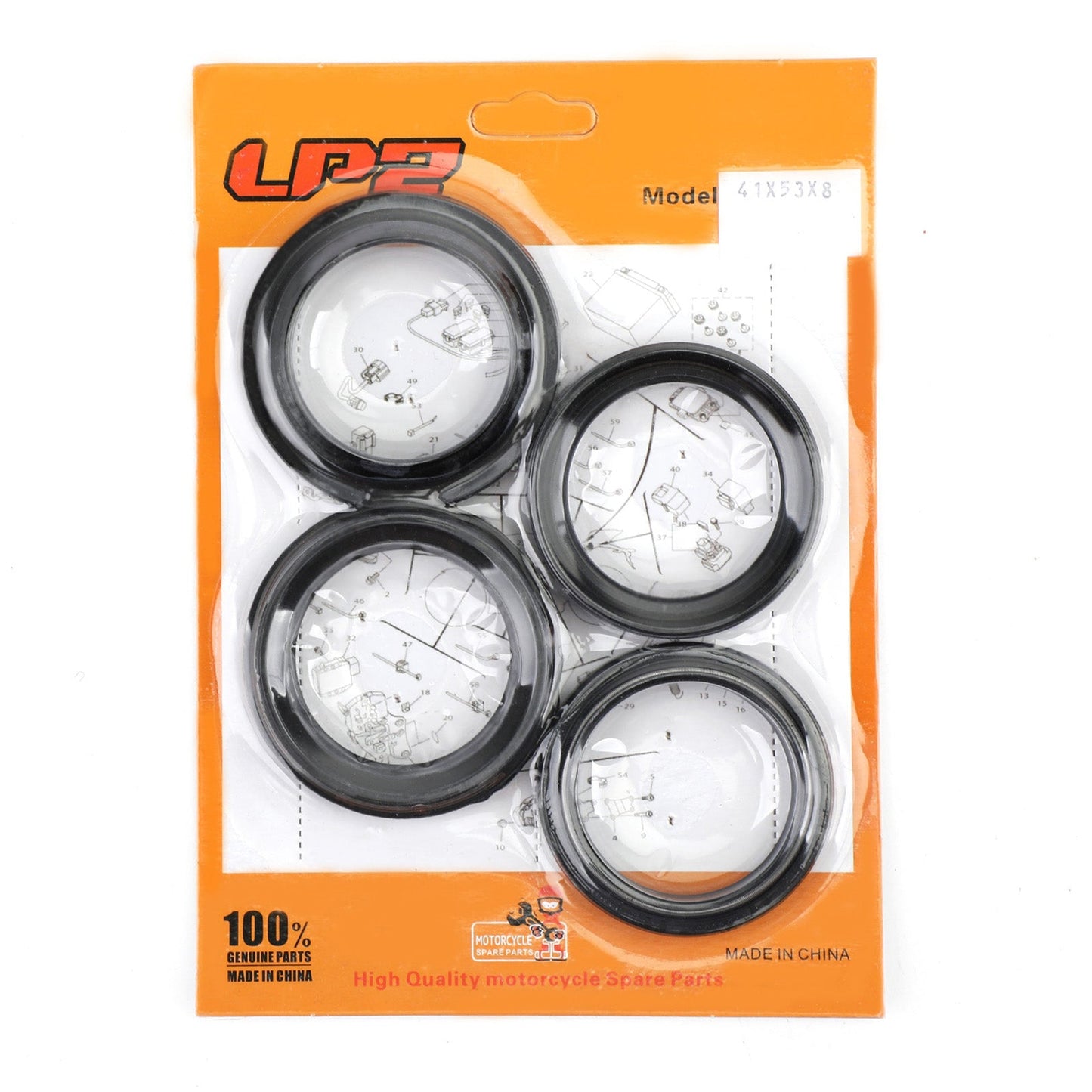 Kit parapolvere paraolio forcella anteriore per Honda FSC600 SILVERWING VT750 SHADOW 01-16 Generico