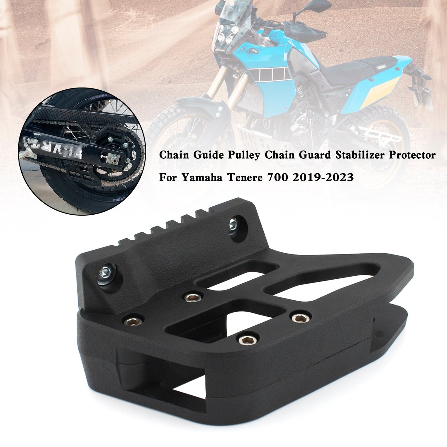 2019-2023 Yamaha Tenere 700 XTZ Stabilizzatore protezione catena puleggia guidacatena