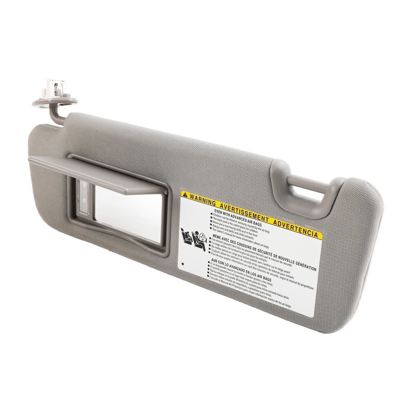Toyota Highlander 2014-2019 Visiera parasole sinistra con Vanity grigio chiaro 74320-0E074-B0