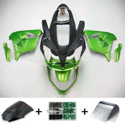 Amotopart Kawasaki ZX9R 2000-2001 Kit Green Gaineding