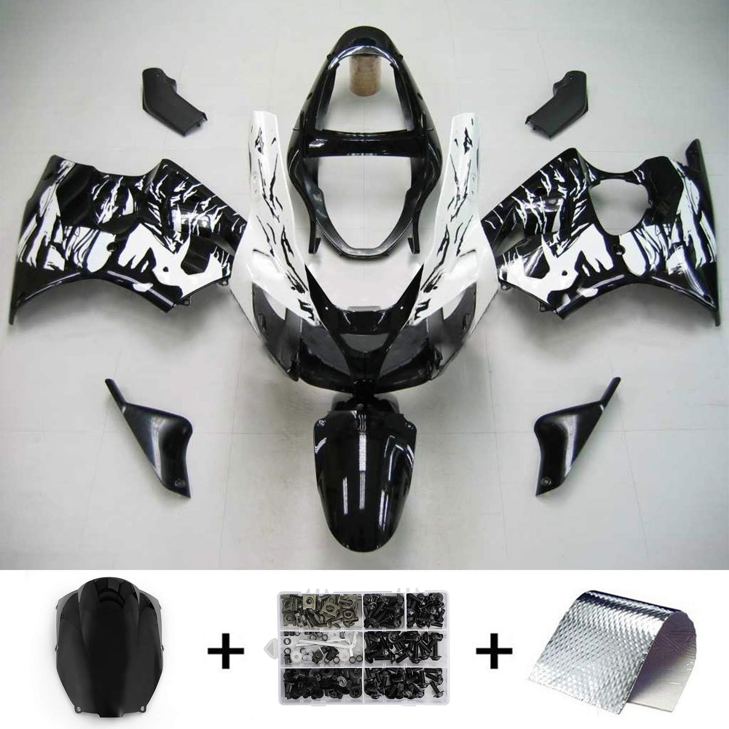 Amotopart 2000-2002 Kawasaki Zx6r Cladding Bianco? It Kit