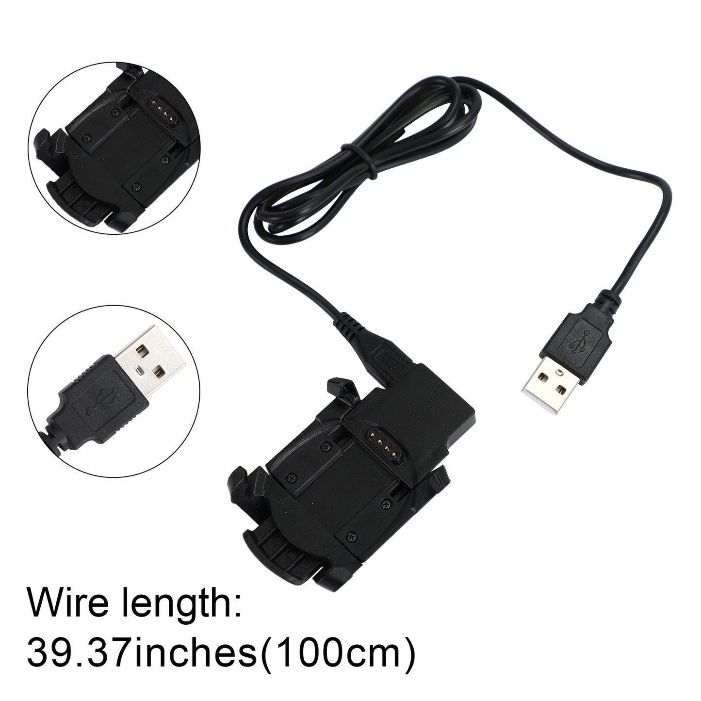 Cavo di ricarica con clip di ricarica dati USB per Fenix 3/Fenix 3 HR/Fenix 3 Sapphire
