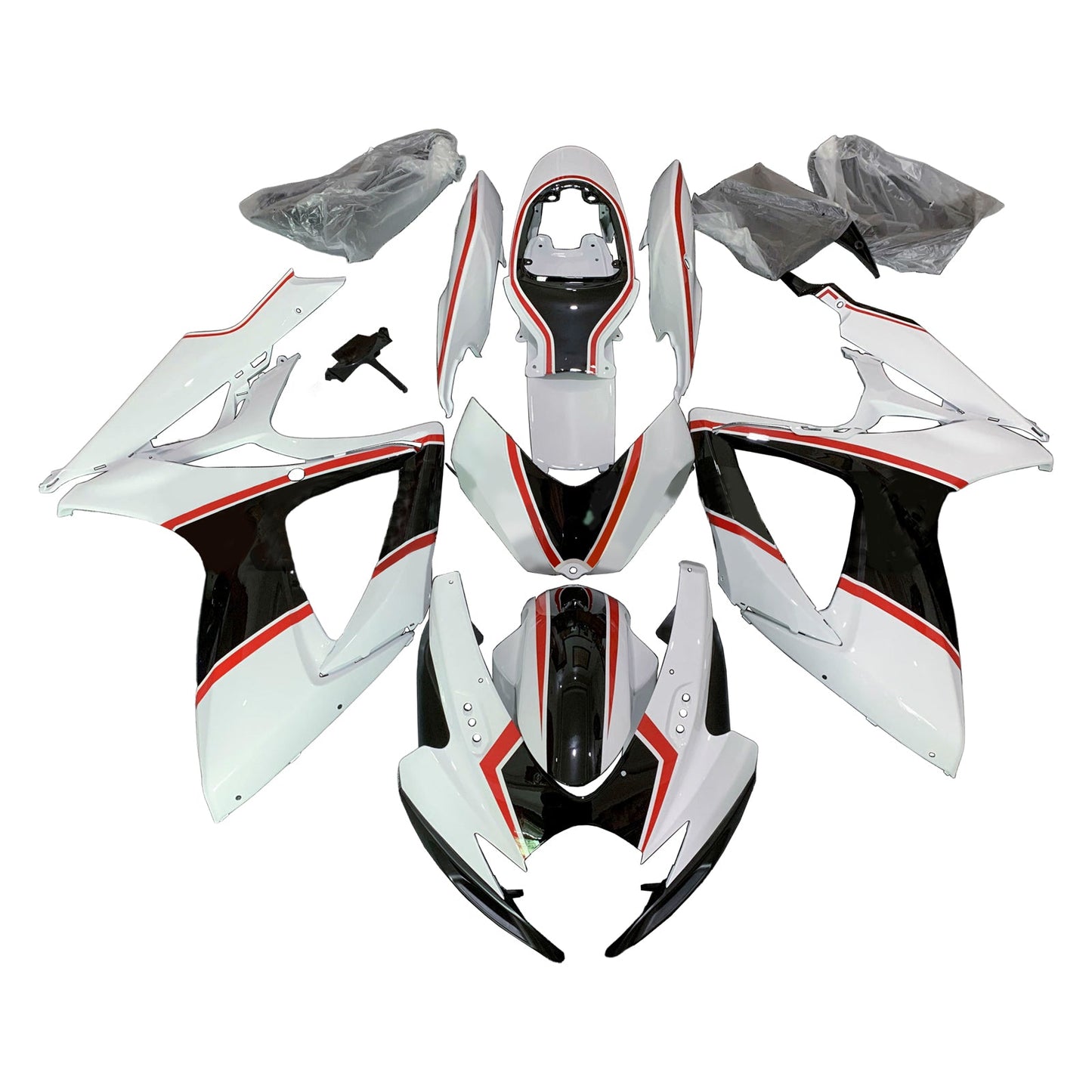 Amotopart Suzuki GSXR 600/750 2006-2007 K6 Kit carena Carrozzeria Plastica ABS