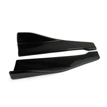 48cm Gonna Spoiler Posteriore Labbro/Estensione Laterale Rocker Splitter Winglet Wings Nero Generico