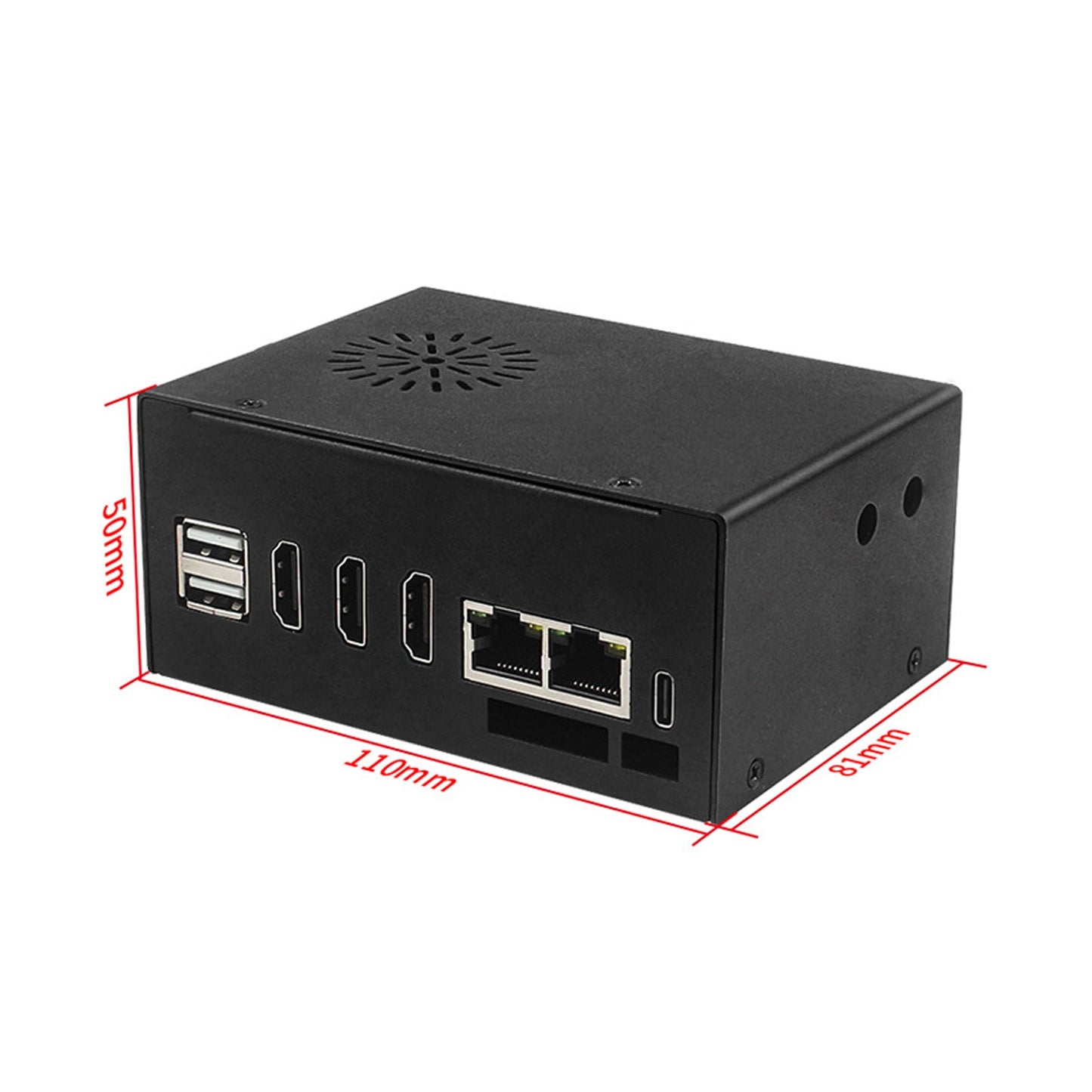 Case di raffreddamento in metallo Orange pi 5 Plus con ventola e antenna esterna WIFI