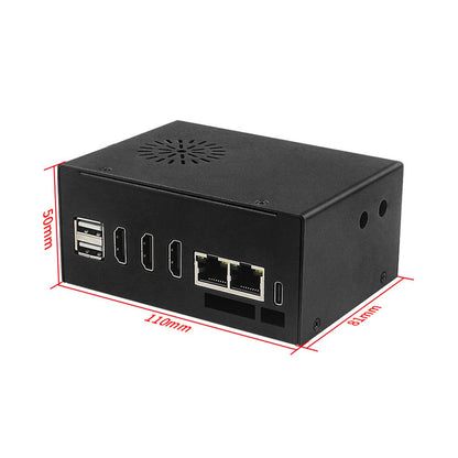 Case di raffreddamento in metallo Orange pi 5 Plus con ventola e antenna esterna WIFI