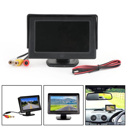 PAL Telecamera posteriore HD Display Monitor retromarcia Monitor per auto LCD TFT da 4,3 "NTSC