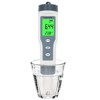 3 in 1 Digital PH TDS TEMP Strumento per tester per tester per misuratore di qualità dell&#39;acqua impermeabile