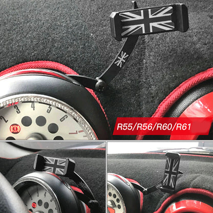 Supporto pieghevole per telefono cellulare da auto Union Jack per Mini Cooper R55/56/57/60/61 A