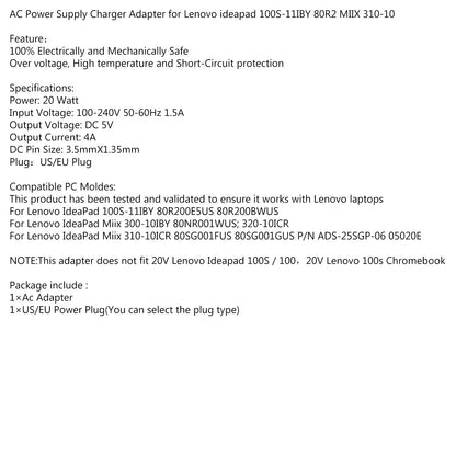 Caricatore di alimentazione adattatore di alimentazione CA 5V per Lenovo Miix 310-10Icr Ads-25Sgp-06 05020E