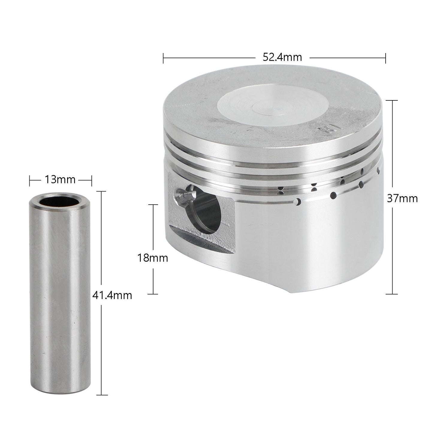 Kit guarnizioni pistone perno 52,4 mm 13 mm LIFAN 110 cc 125 cc motore PIT TRAIL DIRT BIKE generico