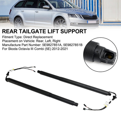 5E9827851A/B/C/D/E/F 5E9827852F adatto per 2012-2021 Skoda Octavia III Combi sollevamento per portellone posteriore elettrico 2 pezzi