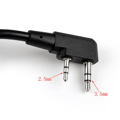 1x HD-02 Z-Tactical Bowman Elite II Cuffie U94 PTT per radio Kenwood BaoFeng
