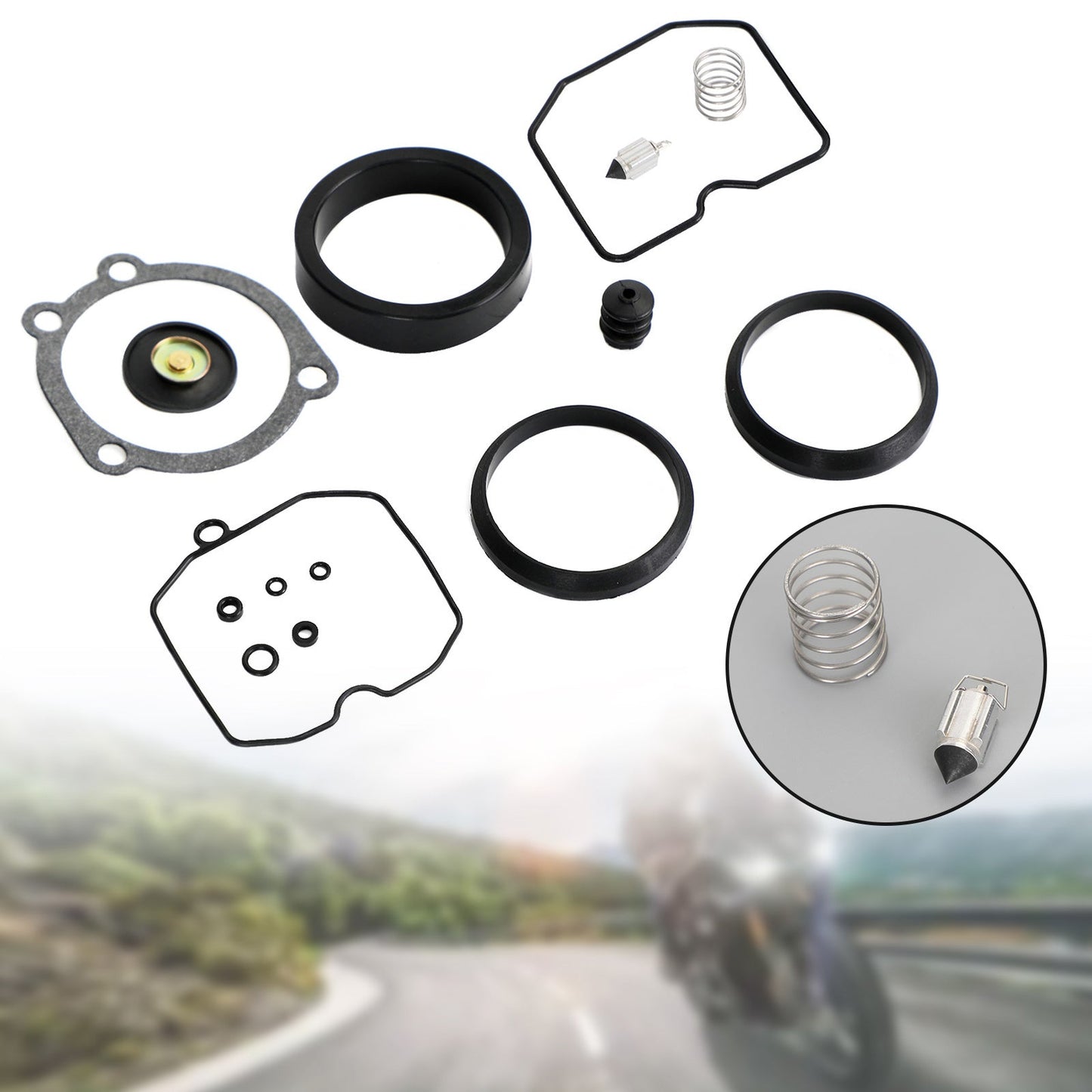 Carburatore Carb Rebuild Kit adatto per CV Type 1990-Up XL 883 1200 Softail Dyna Generic