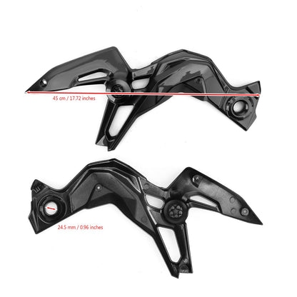 Trim della copertura della protezione del telaio in plastica ABS per moto per Kawasaki Z900 2020-2021 Generico