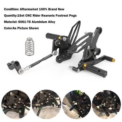 Pedane Pedane Regolabili Pedane Rest Fit per Kawasaki Ninja 250/400 2018-2022 Generico