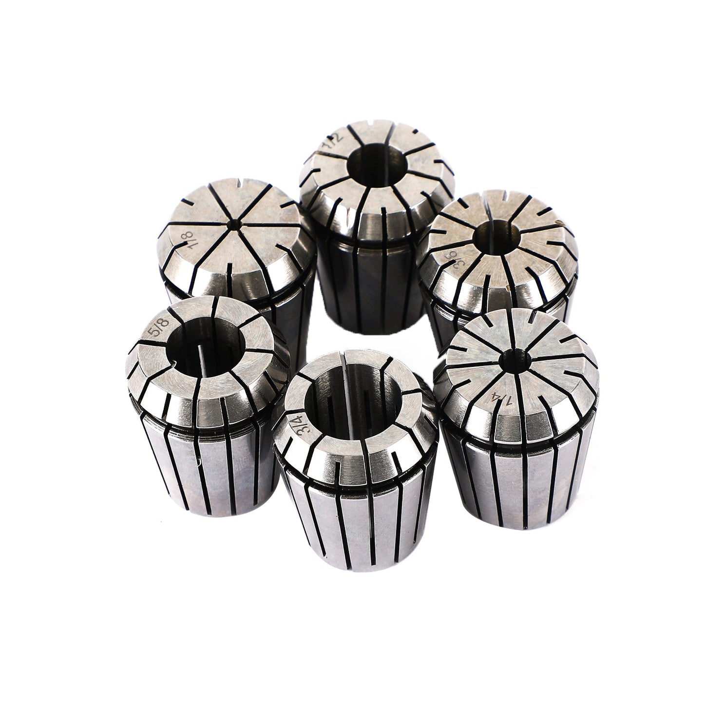 6Pcs ER32 Pinza a molla 1/2 "-5/8" per macchina per incisione di utensili per tornio di fresatura CNC