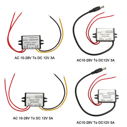Alimentatore AC-DC AC10-28V a DC12V 3A/5A Convertitore di potenza del modulo di alimentazione