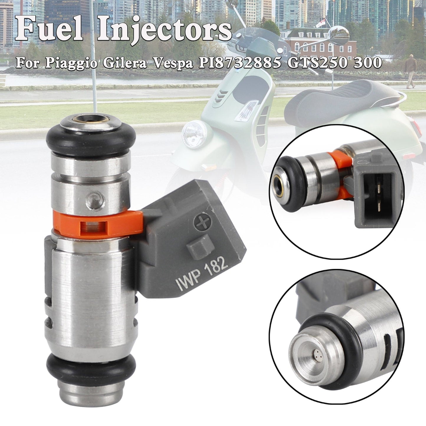 Piaggio Gilera Vespa PI8732885 GTS250 300 IWP-182 Iniettore carburante 6389495