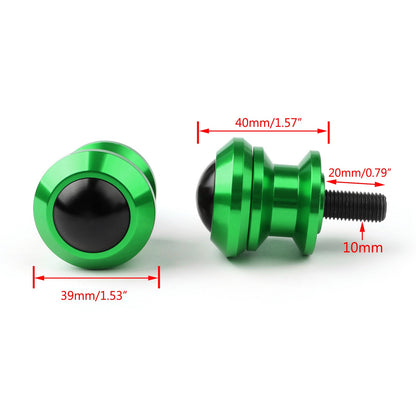 Cursori per bobine forcellone billette da 10 mm per Kawasaki Ninja 250R 1000 ZX 6R ZX10R GR