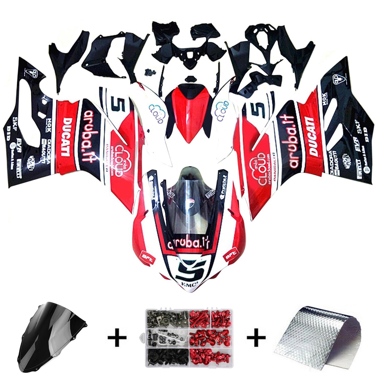 Amotopart Ducati 1299 959 2015-2020 Kit carena Carrozzeria Plastica ABS