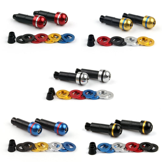 Universal Motorcycle Colorful 7/8" Tappi terminali manubrio Manopole Bar End Generico