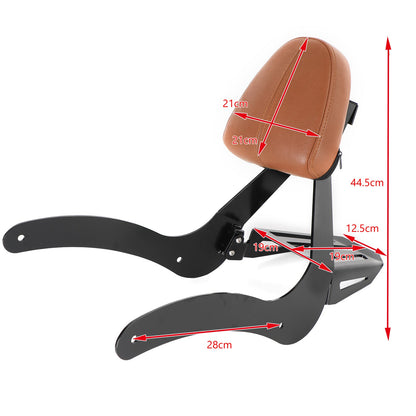 Schienale passeggero Sissy Bar adatto per Indian Scout 2015-2020 Scout Sixty ABS Generico