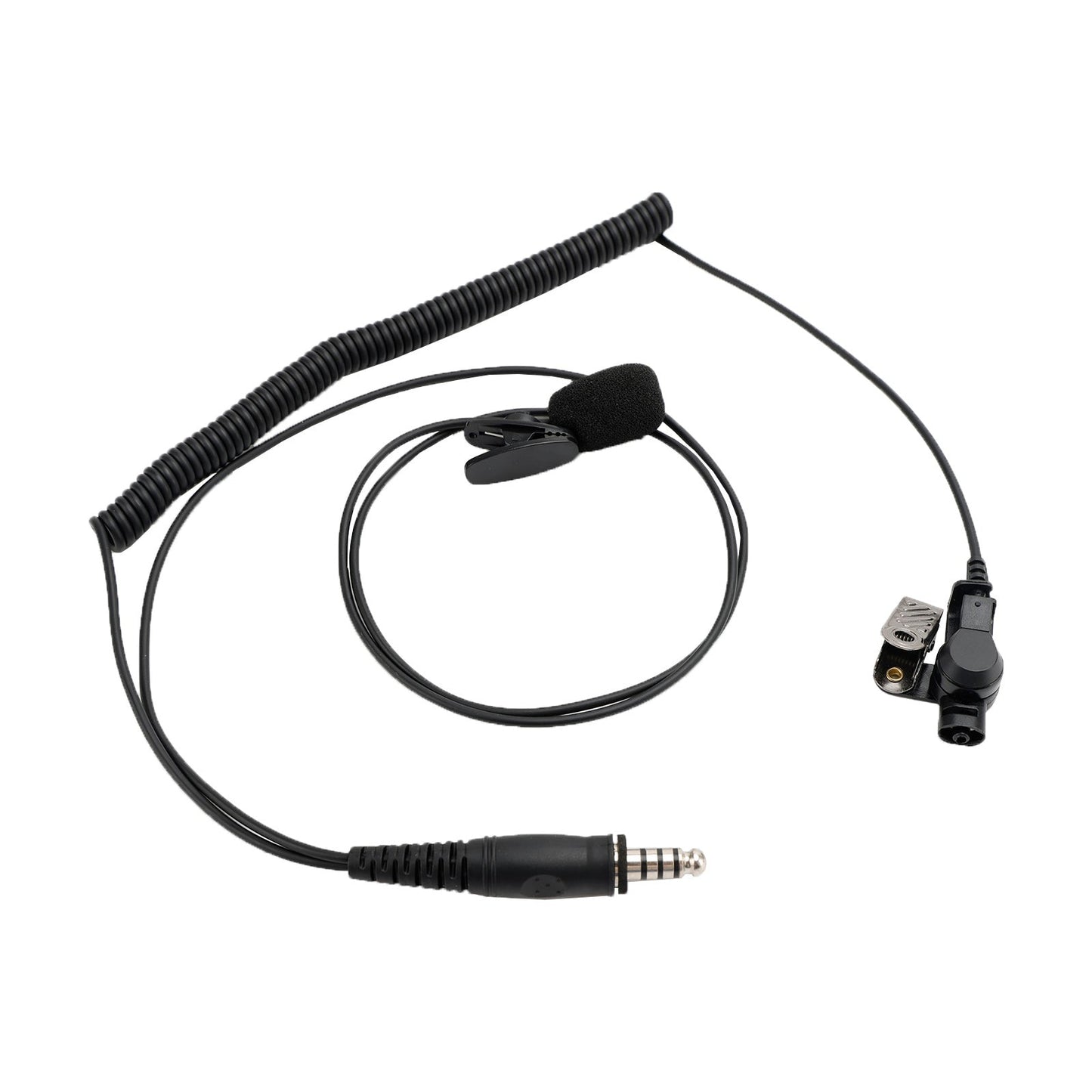 Cuffia con tubo dell'aria trasparente 7.1-A3 con microfono per radio PRC-152 PRC-148 U329