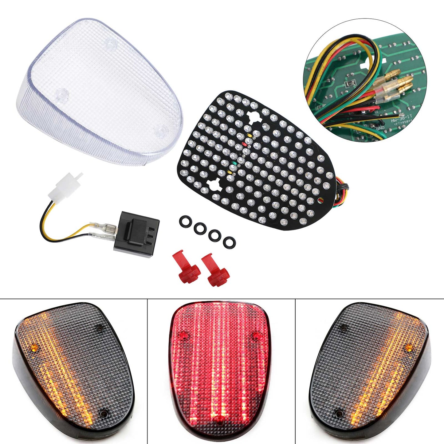 Indicatori di direzione fanali posteriori a LED per YAMAHA Royal Star V-Star Classic Road Star Generico