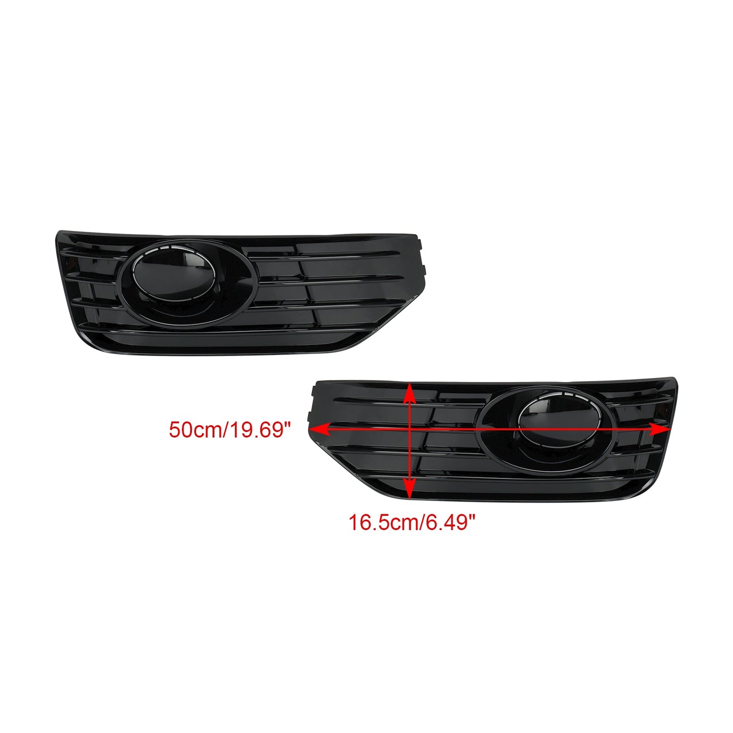 VW T5 T5.1 2010-2015 fendinebbia copertura fendinebbia inserto griglia S-line nero lucido