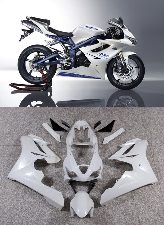 Carene 2006-2008 Triumph Daytona 675 Bianco Blu Daytona Generico