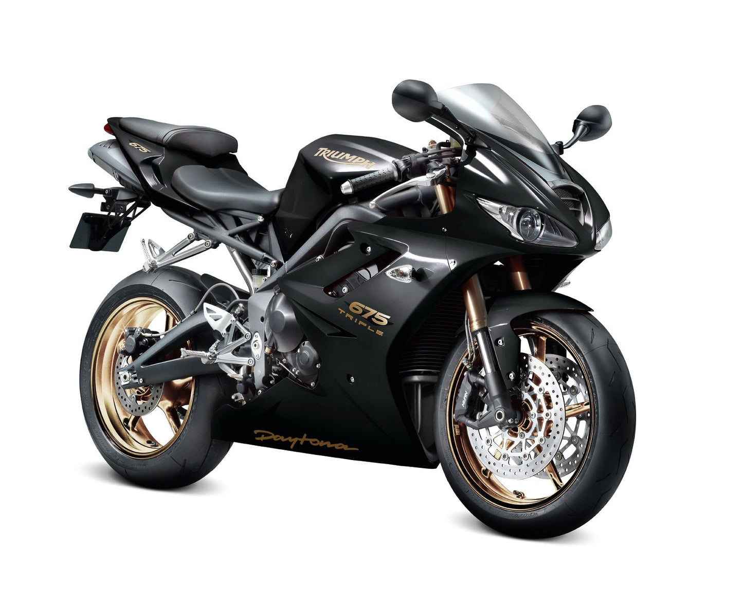 Carene 2006-2008 Triumph Daytona 675 Black Daytona Generico