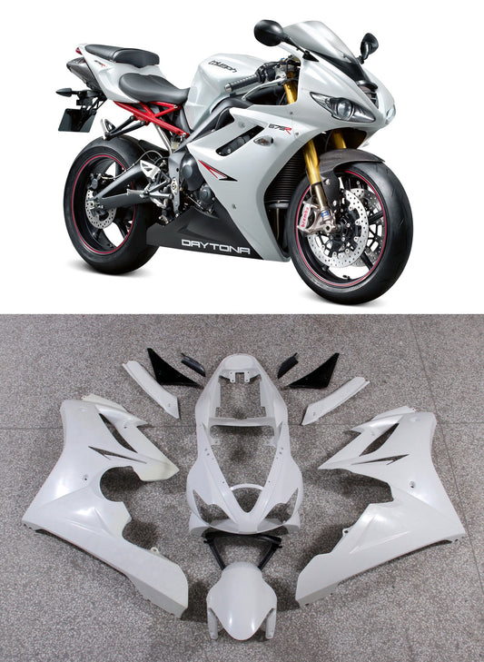 Carene 2006-2008 Triumph Daytona 675 Bianco Nero Daytona Racing Generico