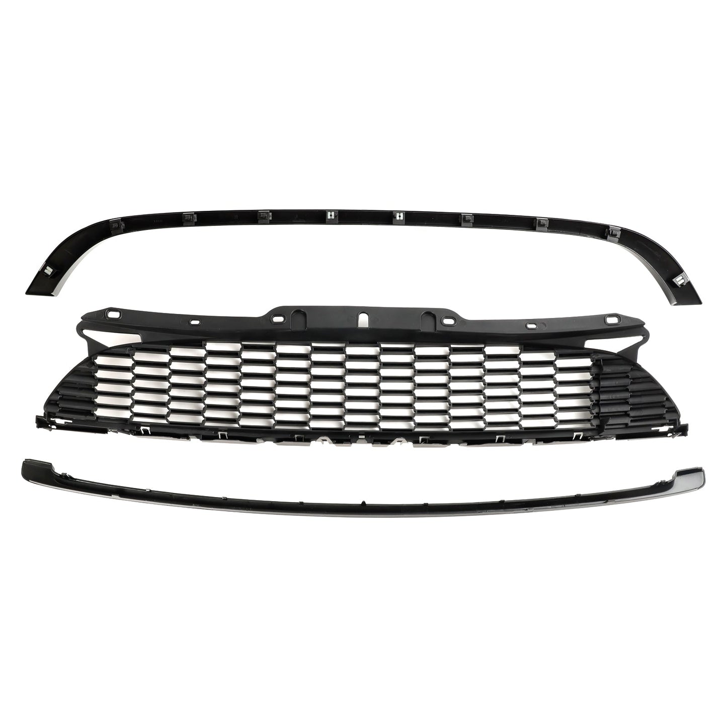 MINI R55 Cooper S e JCW 5 porte Estate 2008-2014 3 pezzi Griglia anteriore nera lucida