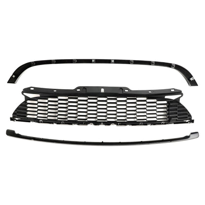 MINI R55 Cooper S e JCW 5 porte Estate 2008-2014 3 pezzi Griglia anteriore nera lucida