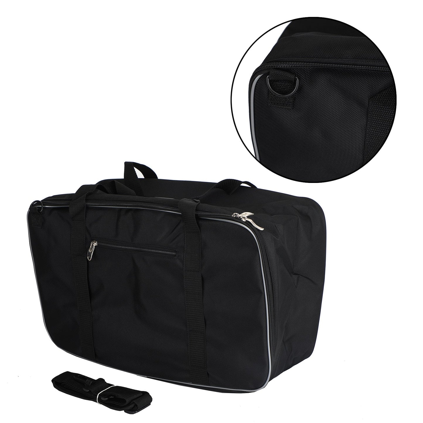 Black Pacchetto Saddlebag Soft Liner Borsa per bagagli adatta per Street Tour Glide generico