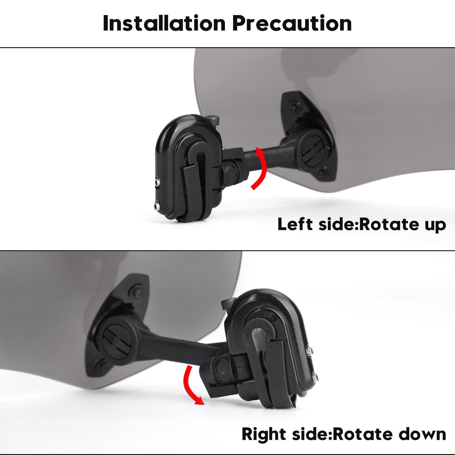 Clip regolabile per motocicletta sul deflettore del vento dello spoiler per l&#39;estensione del parabrezza