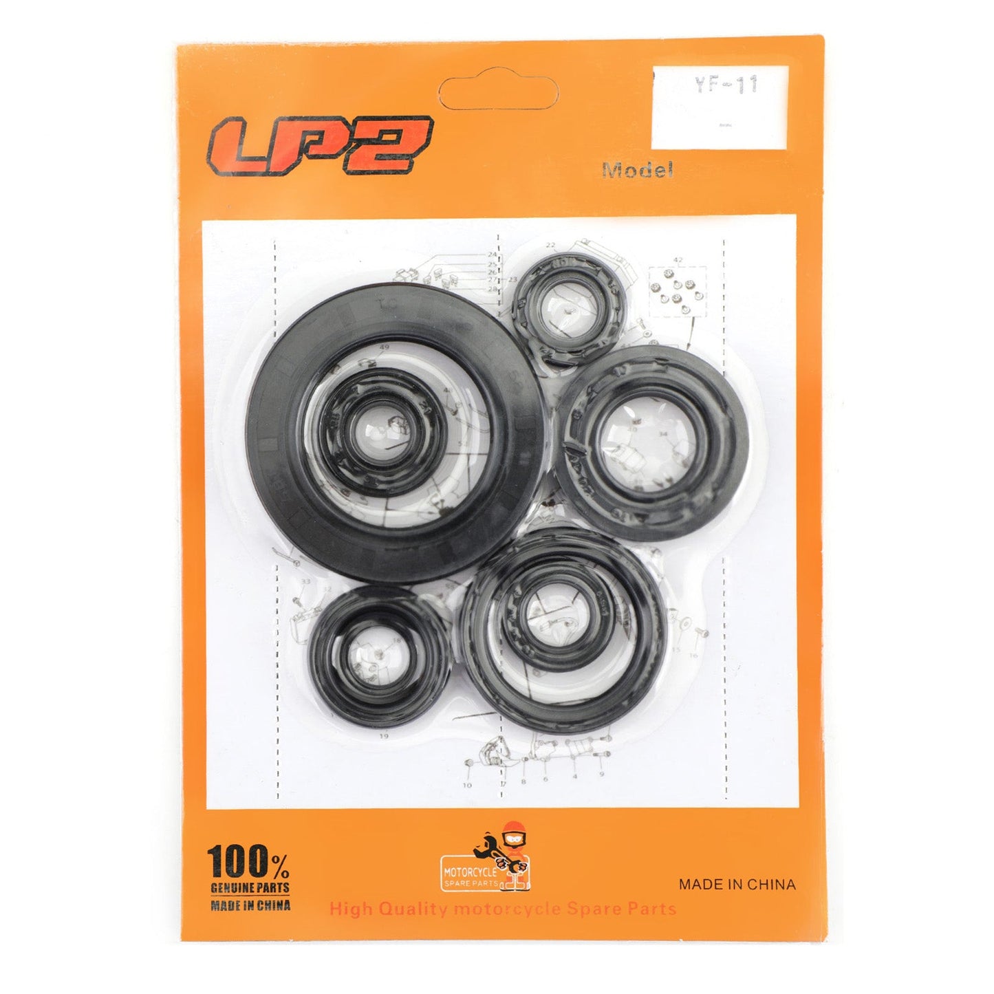 Honda CR250R 1992-2001 cr250r cr-250r 8 pezzi set kit paraolio motore